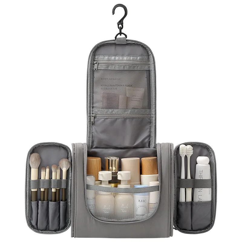 Portable Travel Wash Bag Waterproof Hanging Toiletry Organizer Large Capacity Cosmetic Storage Pouch Shower Toiletry Kit view 4