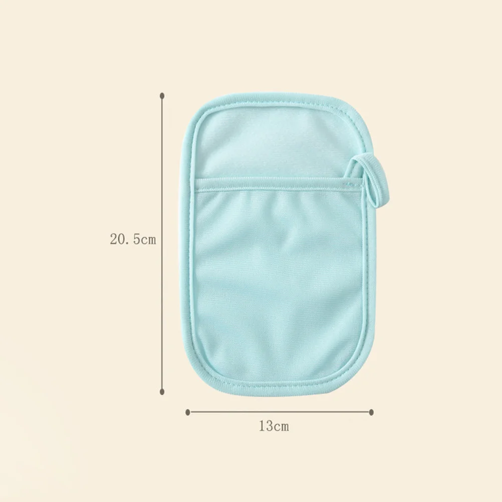 4 قطعة قفازات حمام الإبهام الدائري تصميم عدم الانزلاق العملي طويل الأمد استخدام دش منشفة قفازات حمام ميت #5