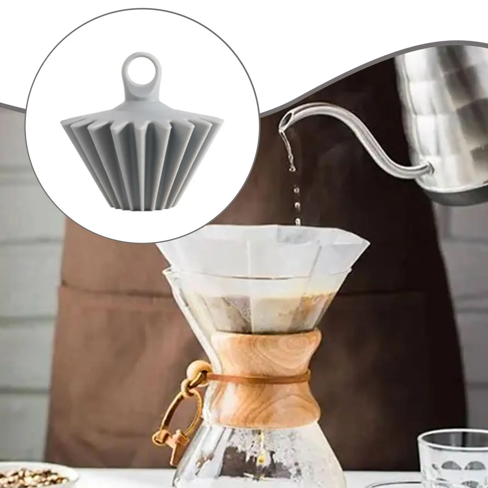 

Coffee Shape Retainer Pour over Coffee Assistant Convenient Efficient Easy to Clean Accessories Portable Fixed Tool