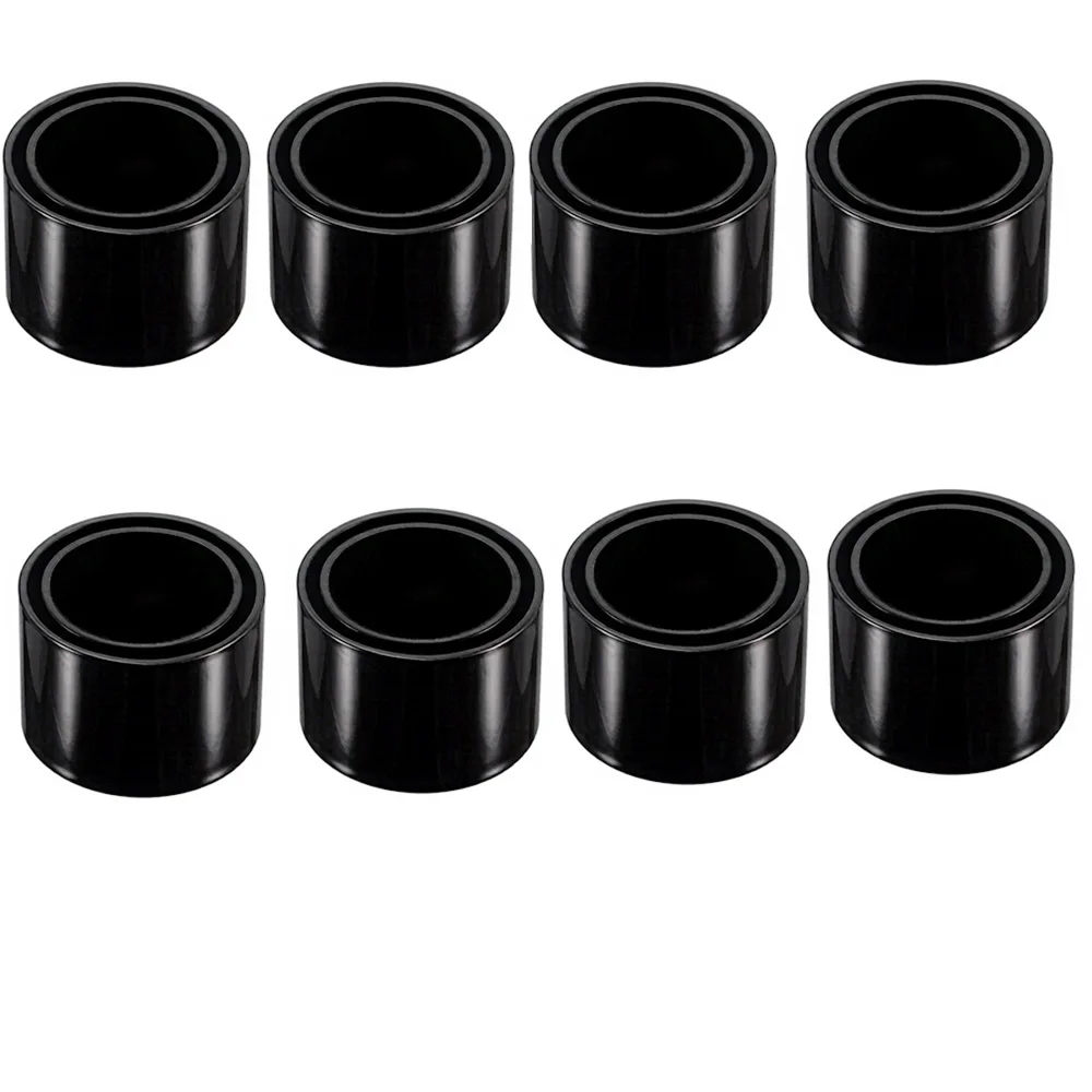 

8 Pcs Black Rubber Fishing Rod Holder Tube Insert Protector, Fit 2" Tube(50mm to 51mm) Height 1.6"(40mm)