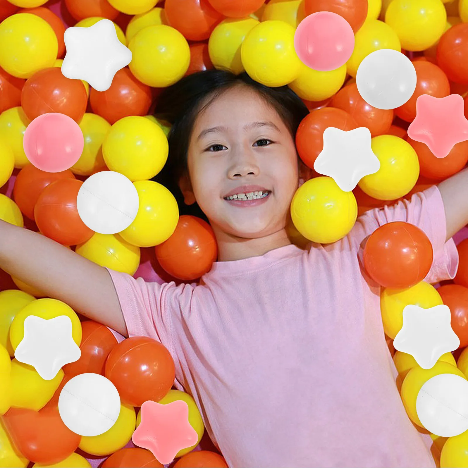 100Pcs Colorful Balls for Ball Pits Playpen Babies Toddlers Sensory Development Tactile Stimulation Pool Party