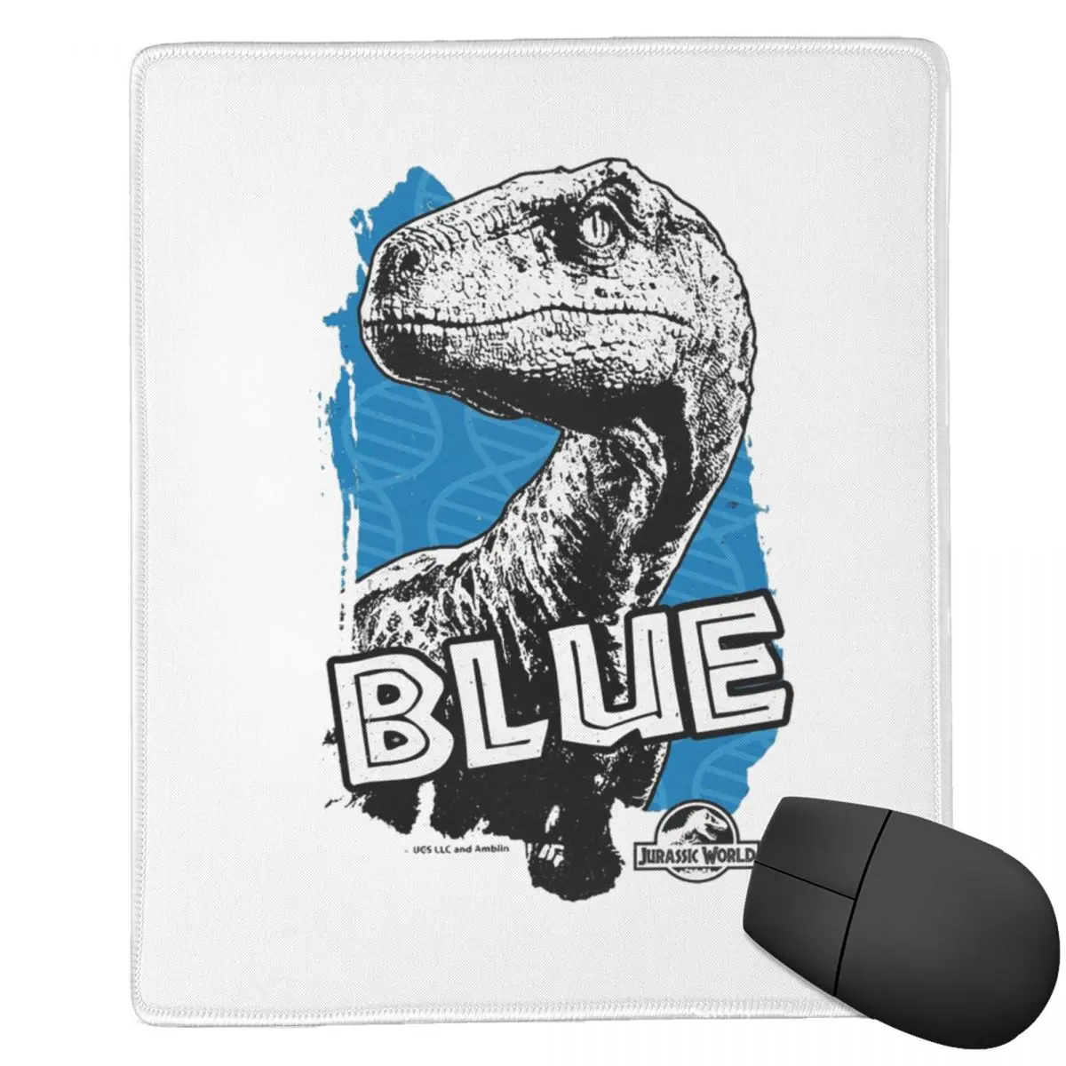 

Jurassic World - Blue Fan Art Graphic 2 7x9 in 22x18 cm Mouse Pad Computer Keyboard Mouse Mat Gamer PC Laptop Desk Mat
