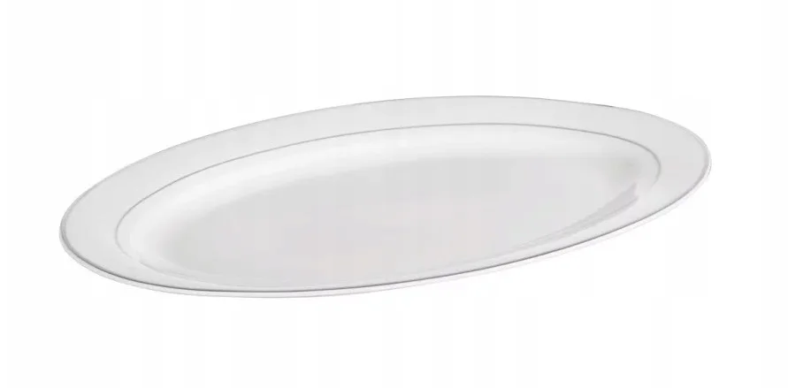 Plateau en porcelaine Ambition pour en-cas Blanc 30,5 cm