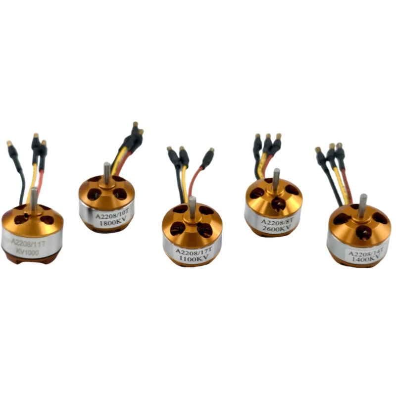 Gran oferta de motor sin escobillas XXD A2208 2208 1000KV 1100KV 1400KV 1800KV 2600KV para drones multirotor de ala fija de avión RC