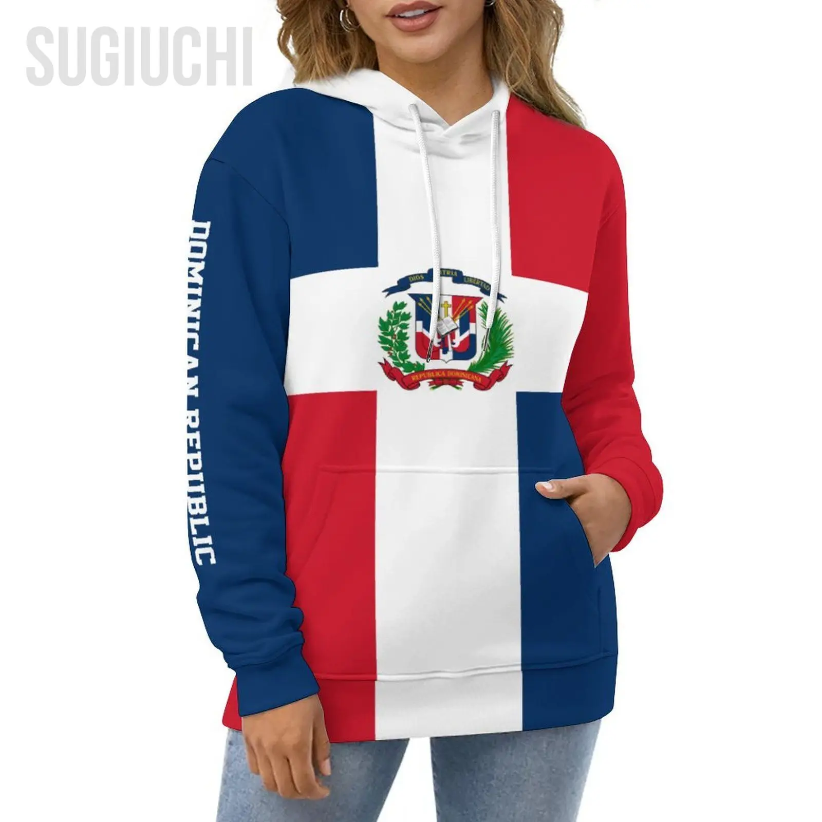 Unisex 3D Hoodie Dominican Republic Flag Men Women Polyester Harajuku Sweatshirt Pullover Hoodies Casual Cool