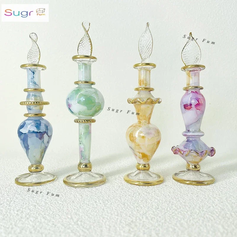 Egyptian perfume bottle, handmade 10 cm essence bottle, glass bottle decorative ornaments, tourist souvenirs