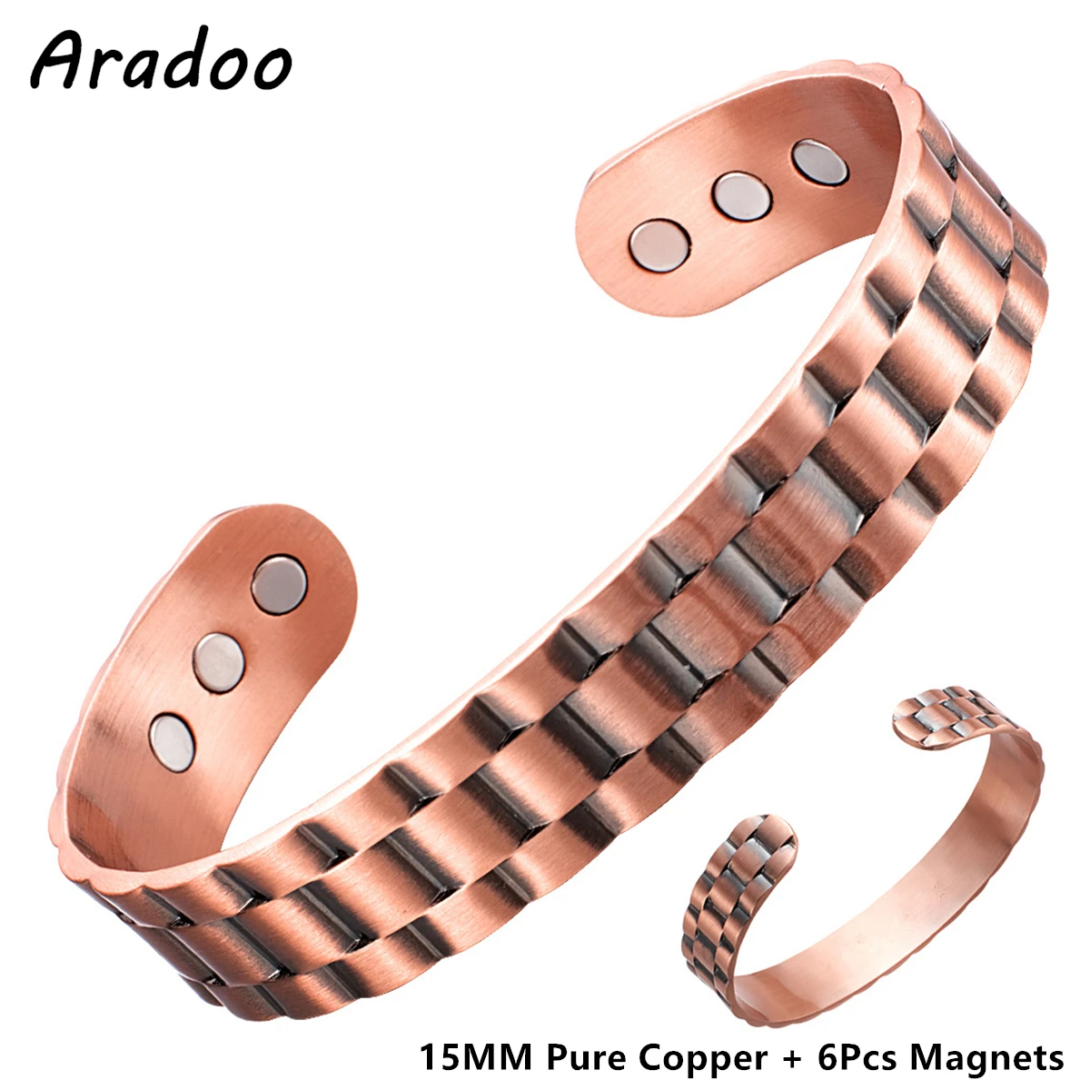 ARADOO Kupfer Magnetarmband Baum des Lebens 3