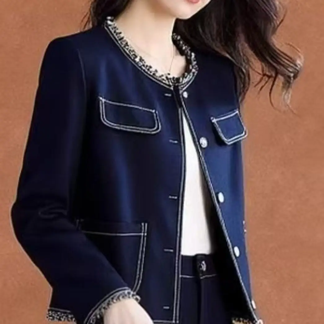 

Женская джинсовая куртка весна-осень 2026: Новая модная ковбойская куртка, высококачественное пальто, свободная джинсовая верхняя одежда, женские топы