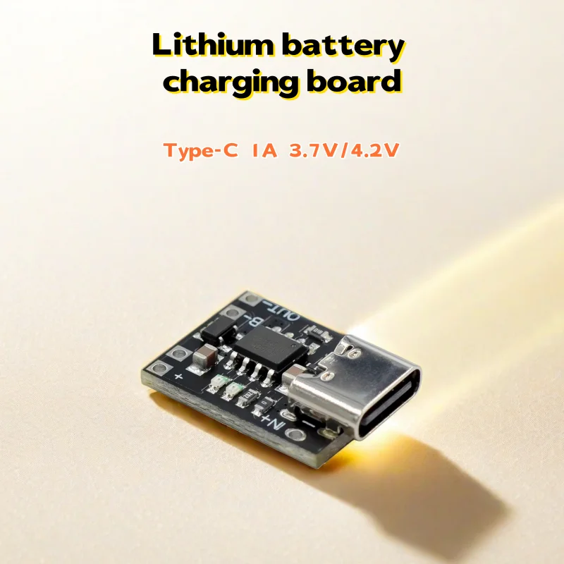 1/5/10 Stück Ultra-Kleines Lithium-Batterie-Ladepanel 1A Ternäre Lithium-Batterie 3,7V/4,2V Lademodul Typ-C Schutzplatine