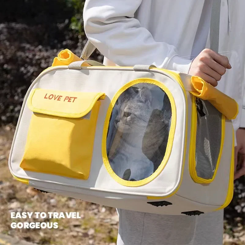 Go Out Portable Breathable Cat Backpack Space Capsule Portable Cat Bag Large Capacity Pet Bag