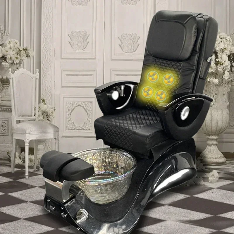 

Pedicure Chairs No Plumbing Electric Massage Pedicure Chair With Foot Basin