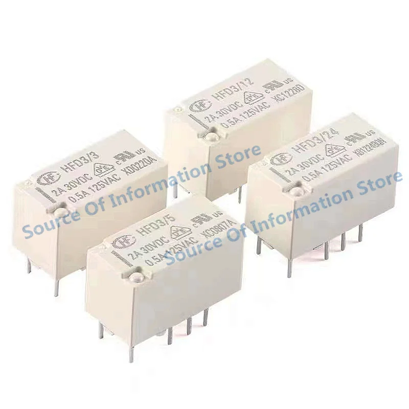 릴레이 HFD3/5-S HFD3/12-S HFD3/24-S 변환 그룹, 단안정 0.5A 125VAC 8 핀 HFD3/5 12 24VDC 100%, 신제품 정품, 10 개