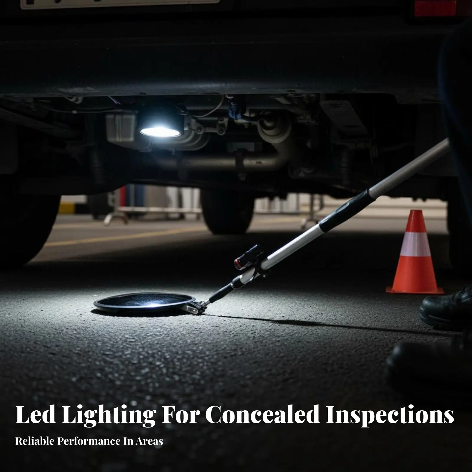 

Зеркало для осмотра днища автомобиля, прочная конструкция, телескопическое, с подсветкой, в комплекте сумка для переноски