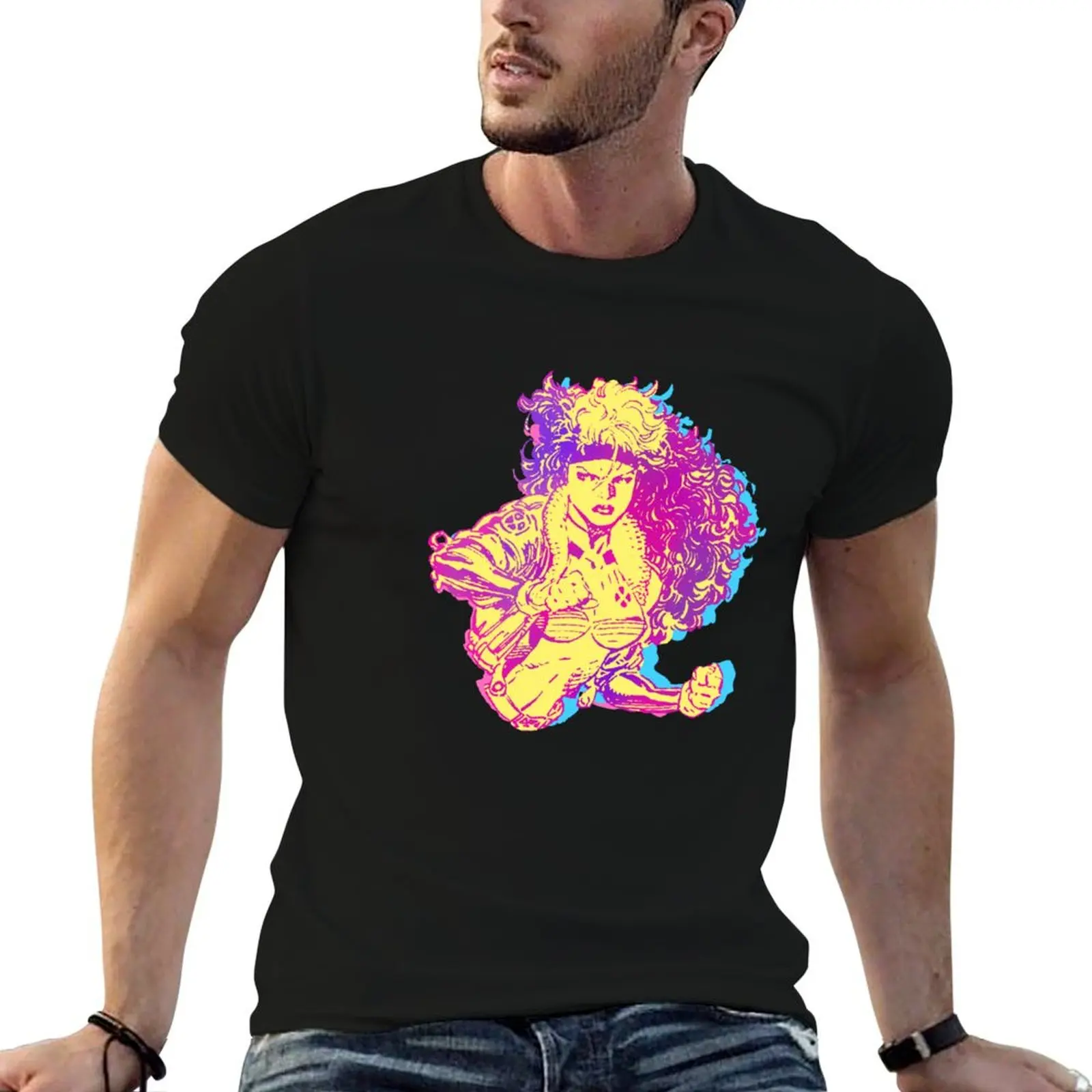 

90’s Retro Jim Lee X-Men Rogue T-Shirt t shirts for man slim fit man t shirt designer anime tshirt T-Shirt