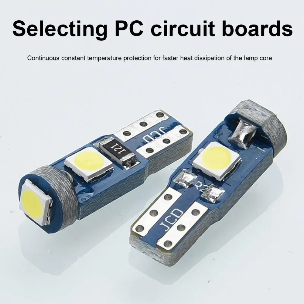 

10Pcs Auto Instrument Panel Light Bulbs Gauge LED Indicator Kit T5 Car Dashboard Light Lamp Holder Super Bright 3030-3SMD