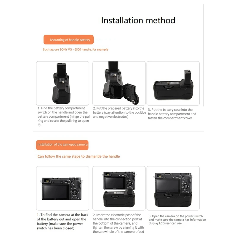 Poignée de rechange noire pour appareil photo reflex Canon EOS R5 R5C R6, 1 pièce, BG-R10