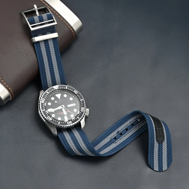 나일론 캔버스 시계 밴드 스트랩 카시오 팔찌 군사 스포츠 방수 시계 밴드에 대한 세이코에 대한 20mm 22mm 유니버설 손목 밴드