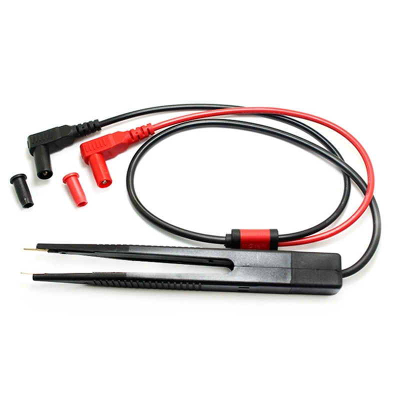 SMD SMT Chip Test Clip Lead Probe Digital Multimeter Meter Tweezer Capacitor LCR Capacitor Test Pen