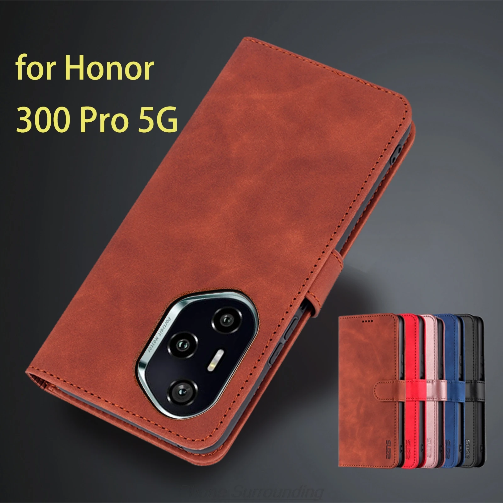 

Card Holder Wallet Case for Huawei Honor 300 Pro / Honor 200 Pro 5G Pu Leather Case Flip Holster Phone Cover capa fundas Coque