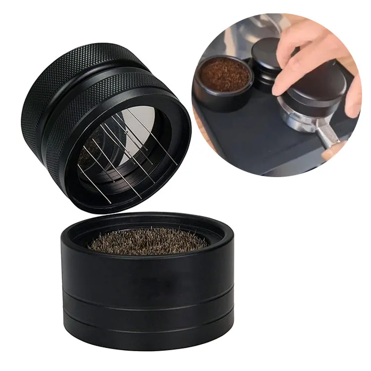 58mm Ultimate Espresso Coffee Distribution Tool Powder Leveler Tool Coffee Stirrer Coffee Needle Distributor