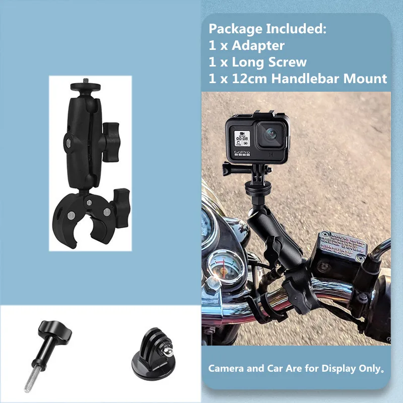 SZKOSTON Für GoPro 13 12 11 10 Motorrad Fahrrad Halter Lenker Halterung Für Insta 360X5X4 DJI OSMO 360 Action 6 5 4 Zubehör 4
