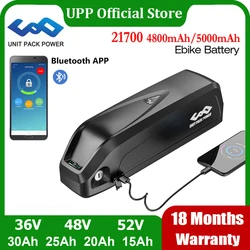 Bluetooth EBike akumulator Hailong 21700 50E M50T 36V 52V 48V 20Ah 25Ah do roweru elektrycznego Bafang 1500W 1000W 750W 500W 350W 250W