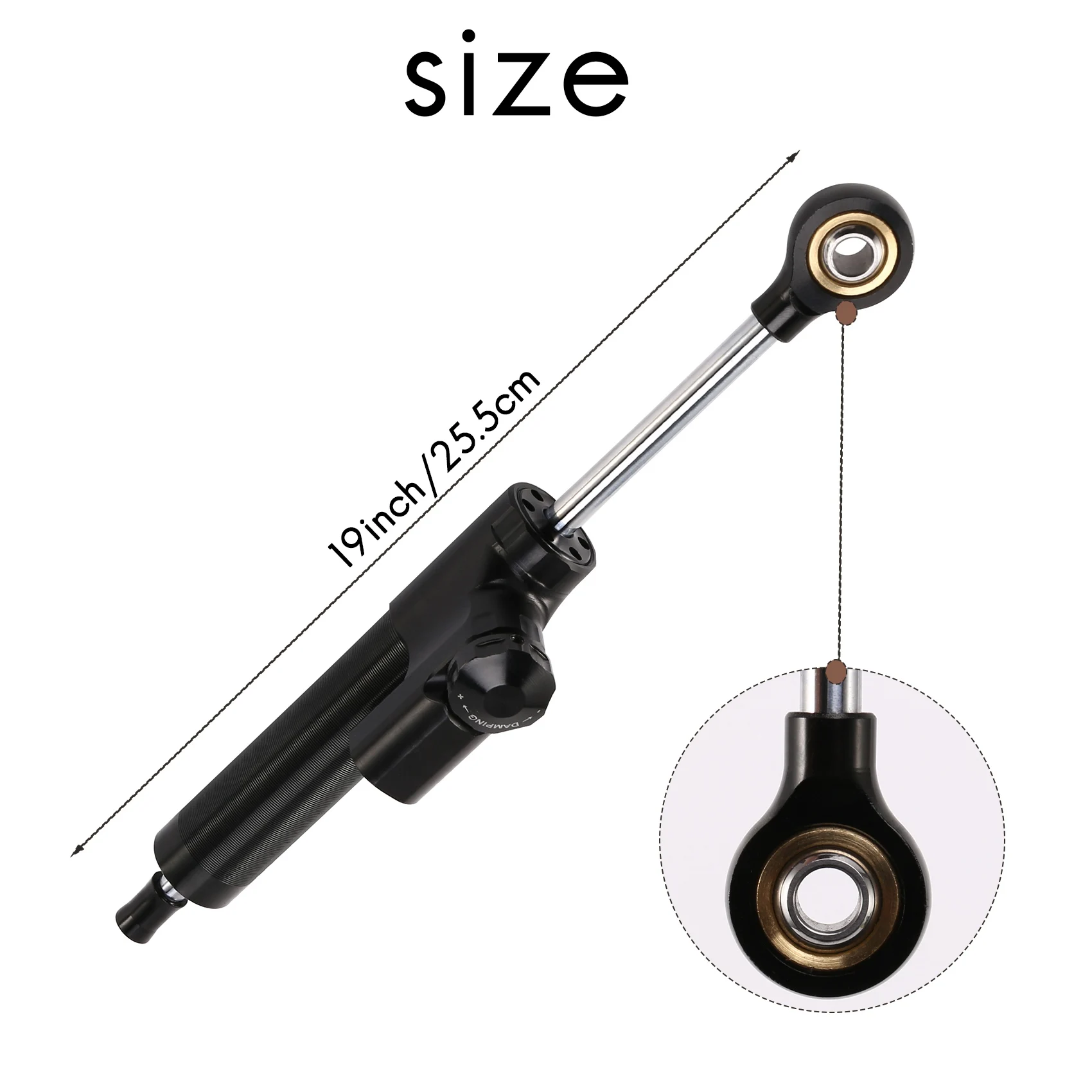 

NEW-Universal Steering Damper Motorcycle Stabilizer Linear Reversed Safe Control CNC For Yamaha MT09 MT07 YZF R1 R6