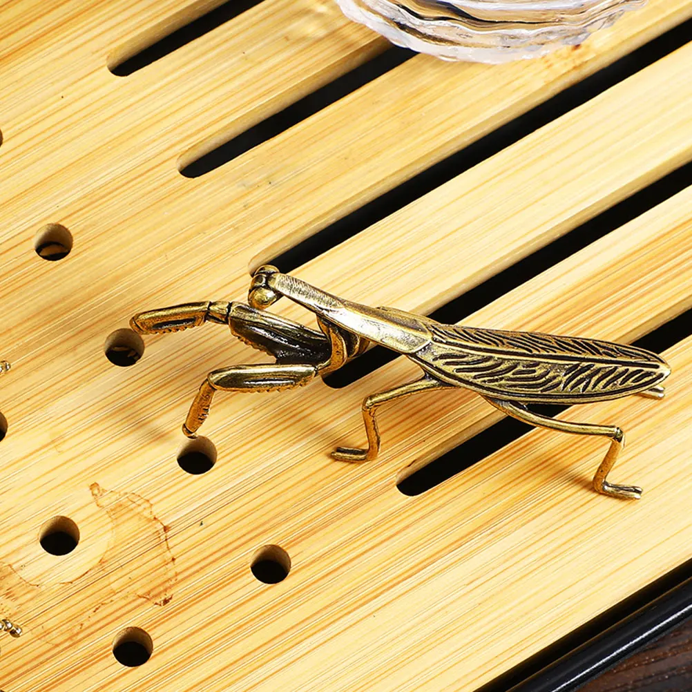 

2pcs Tea Pet Ornaments Retro Bee Statue For Tea Ceremony Decor Copper Craft Desktop Ornament Home Decor Gift