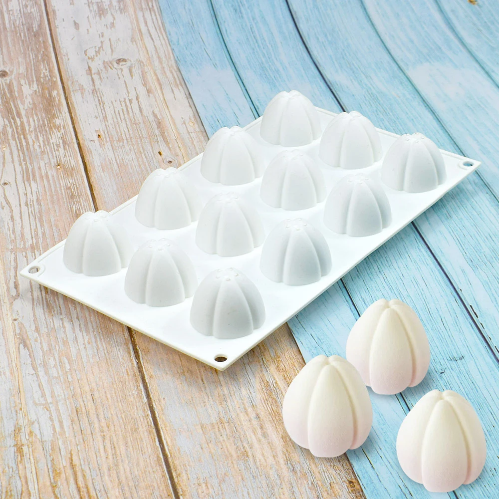 

12-Cavity Bud Silicone Cake Mold Fondant Pastries Chocolate Candy Moulds Non-stick Kitchen Baking Decorating Accessories Tools