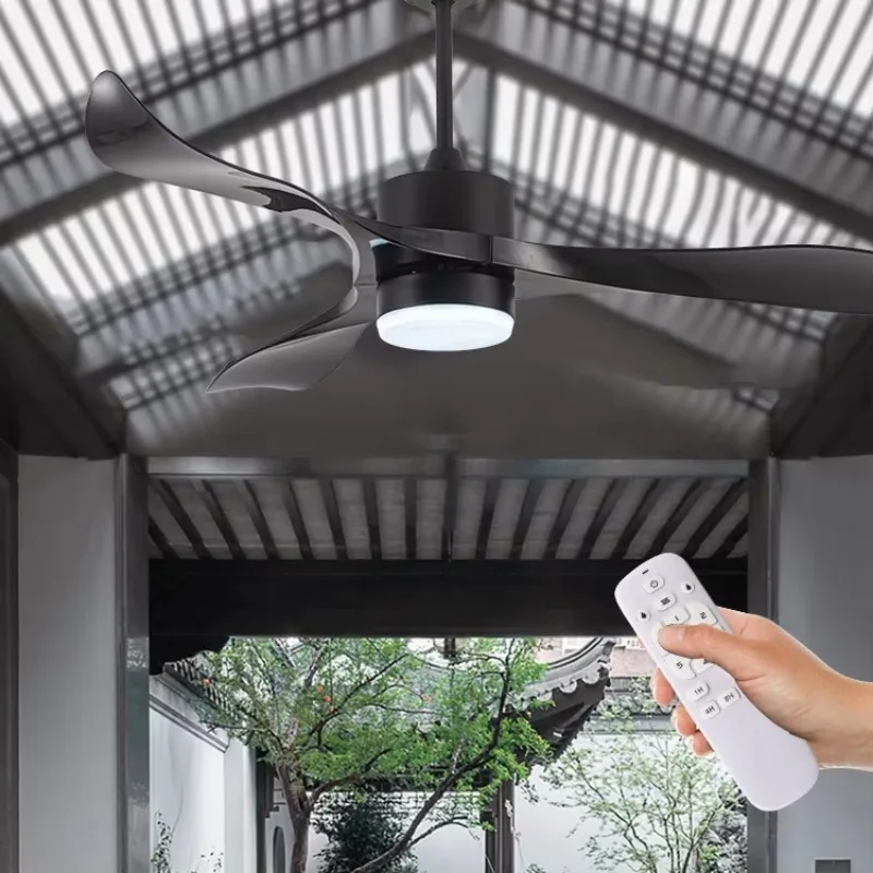 New Design 52 Inch Outdoor Waterproof Remote Control Modern Bldc Light Emitting Diode Ceiling Fan with Light