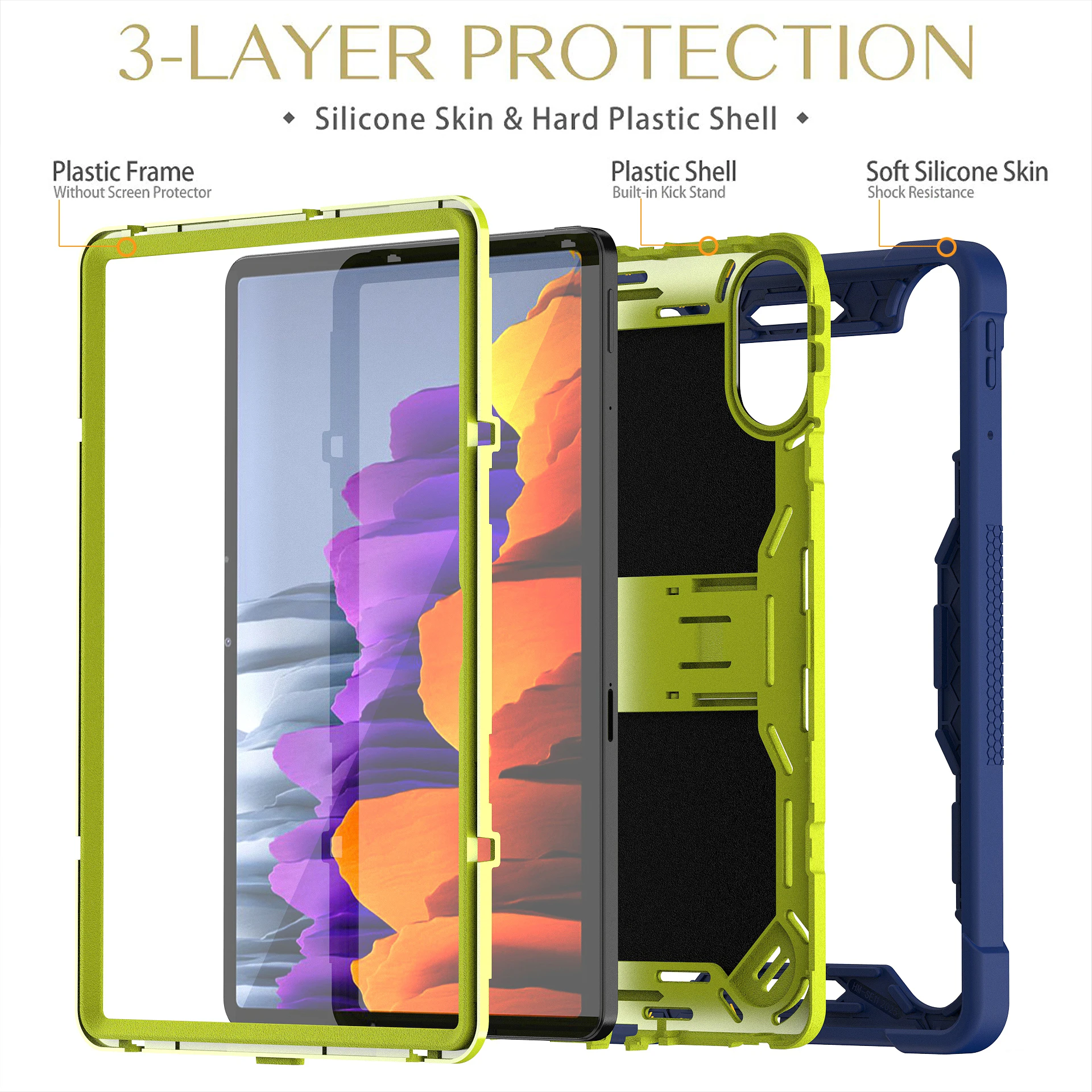 Armor Case For Xiaomi Poco Pad M1 Redmi Pad 2 Pro 5G 12.1
