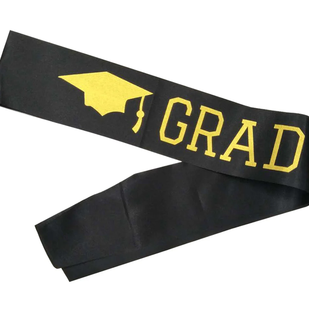 5 uds 2020 correa de hombro de graduación elegante etiqueta de fiesta cinturón faja decoración de graduado para fiesta (negro y)