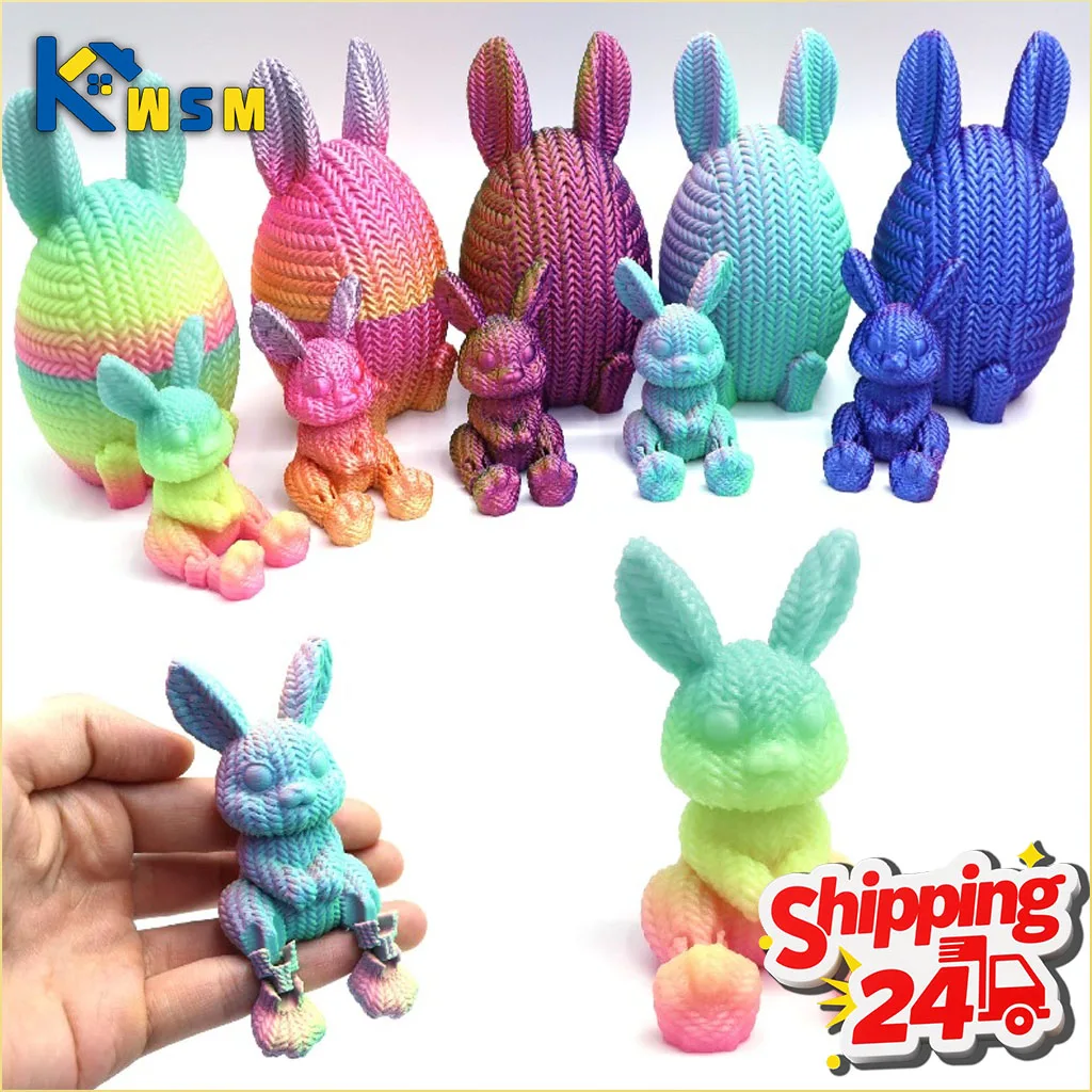 3D-geprint ei paasdecor ornamenten creatief cadeau simulatie dierenspeelgoed capsule speelgoed nieuwigheid vitrinekast dressing