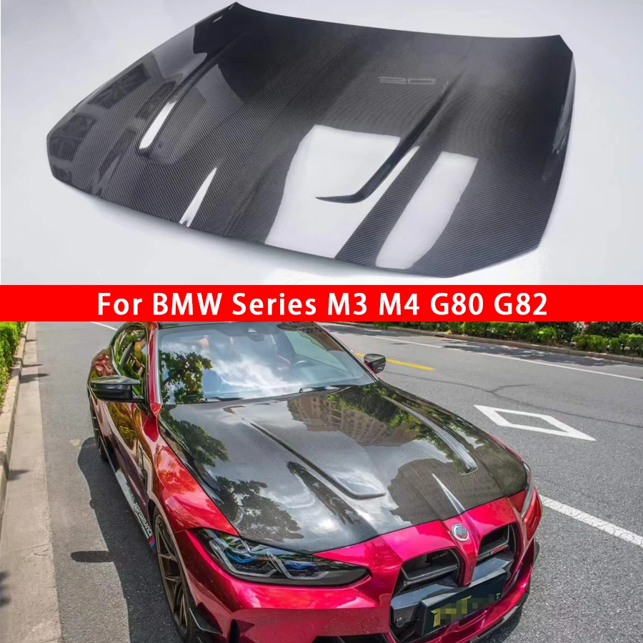 

Для BMW M3 G80 M4 G82 G83 2020 + крышка капота из углеродного волокна, крышка капота двигателя, подкладка для головной уборки автомобиля, крышка капота в стиле CSL, обновленный комплект кузова