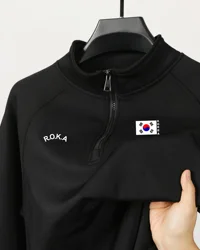 Men's Aoli velvet soft sportswear ROKA sweatshirt autumn and winter warm  pullover INS casual and comfortable New