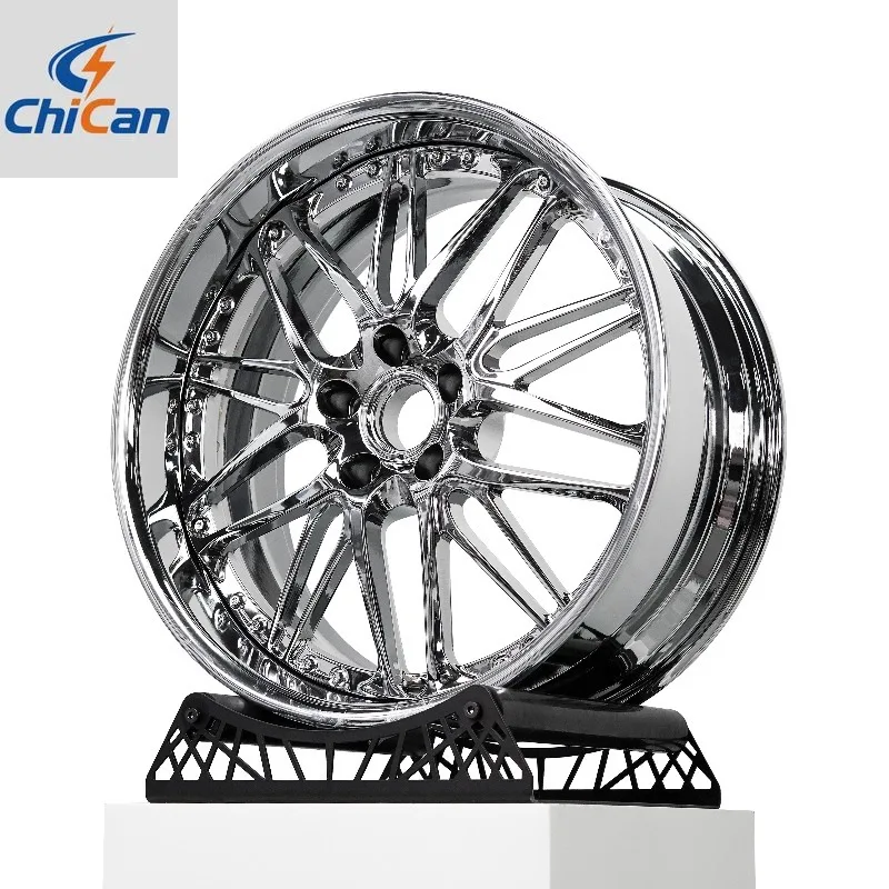 

【2026】Chican Custom Forged 17 19-22 Inch Chrome Concave Brush Deep Dish Sport Wheels for AUDI for Luxury Tesla for BMW for Urus