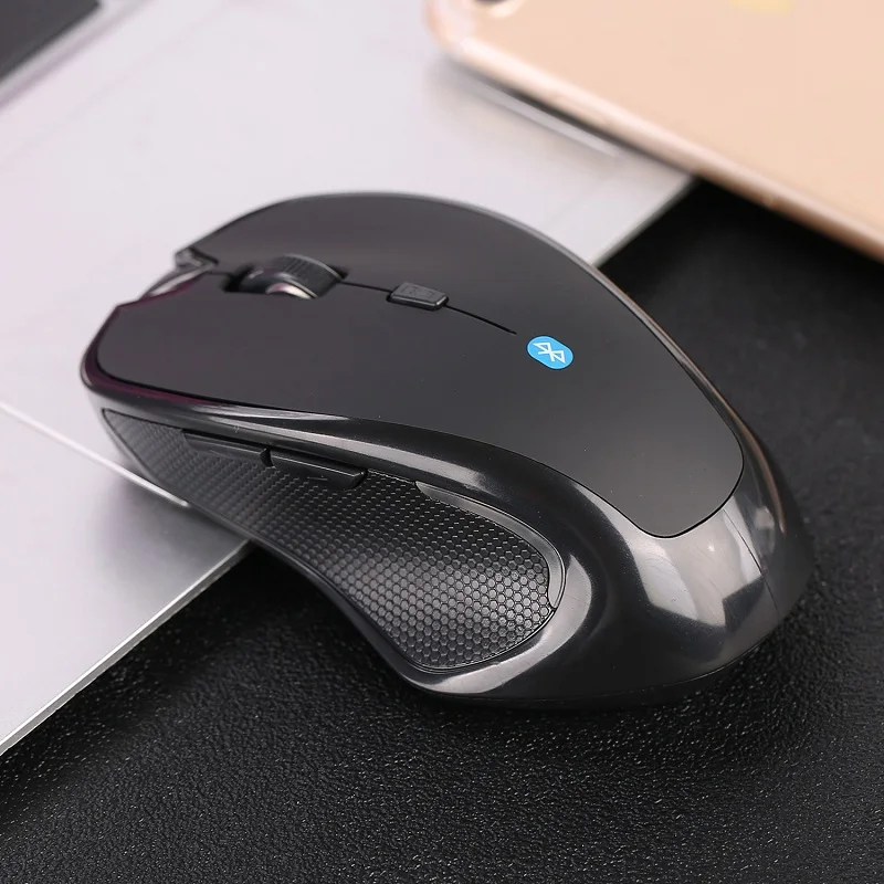 Wireless mouse 1600DPI 6 Buttons Adjustable Receiver Optical Computer Mouse BT 5.2 Ergonomic Mice For mi pad 4