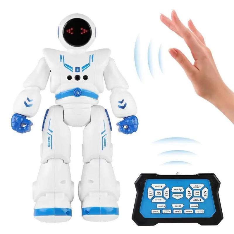 Grensoverschrijdende Nieuwe 27Cm Intelligente Ruimte Vroege Educatie Robot Afstandsbediening Speelgoed Elektrische Inductie Geschenkdoos Robotachtig Rc Speelgoed