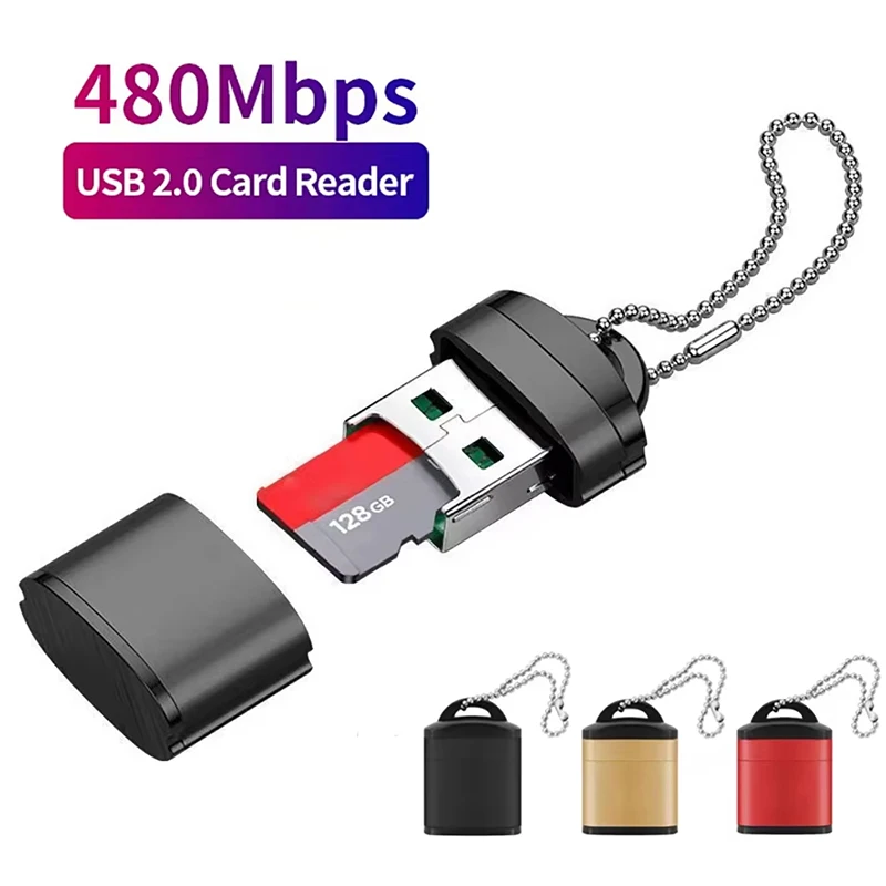

Для устройства чтения карт памяти Micro SD 2.0 Высокоскоростной USB-адаптер со слотом для карт TF 480 Мбит/с Поддержка чтения карт памяти Для портативного ПК Компьютер