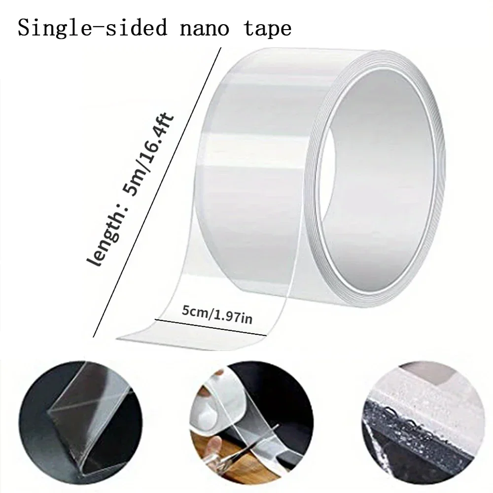 Waterproof and Stain-Resistant Nano Tape: Easy Apply To Seal Pools, Kitchens, for Home & Restaurant Use on Various Surfaces