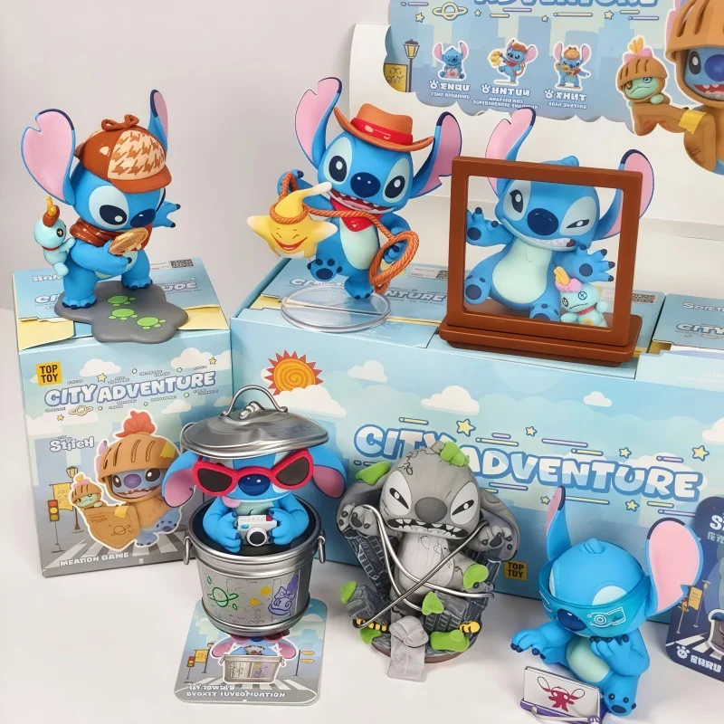 

Слепая коробка Toptoy Stitch City Adventure - Mystery Surprise 626, милая кукла, украшение из ПВХ, подарок для декора рабочего стола