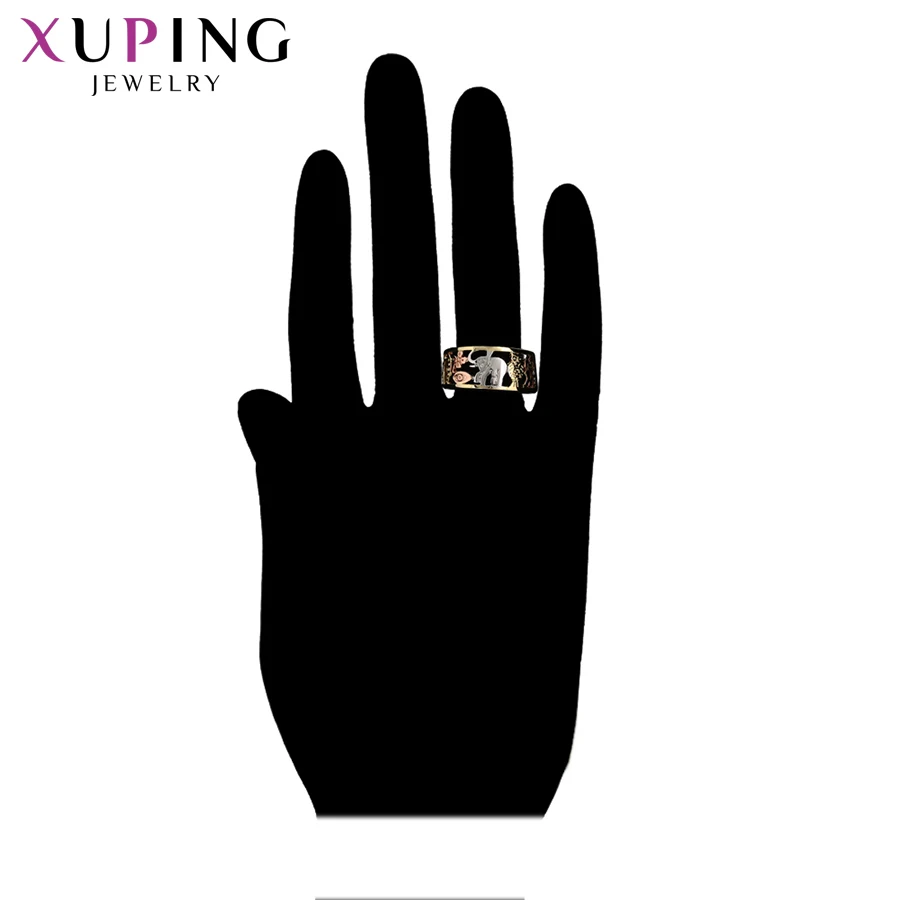 Xuping Jewelry Fashion Popular Charm Design Ring for Women with Mulicolor Gold Plated A00909231