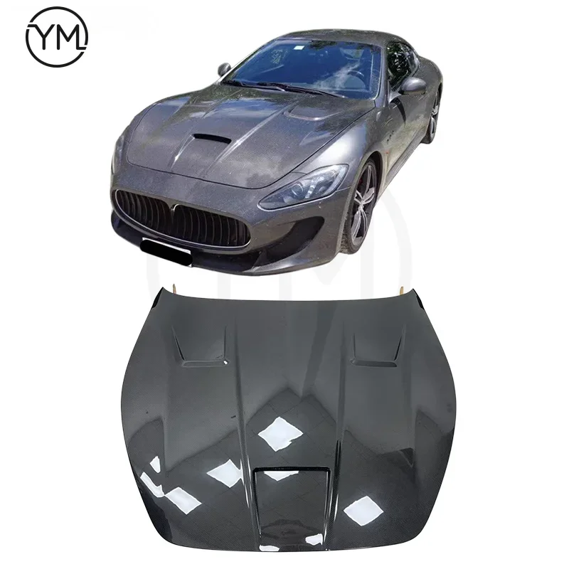 For Maserati GranTurismo GC, GT, and GTS (2007–2015) Carbon Fiber Hood – High-Quality Car Hood
