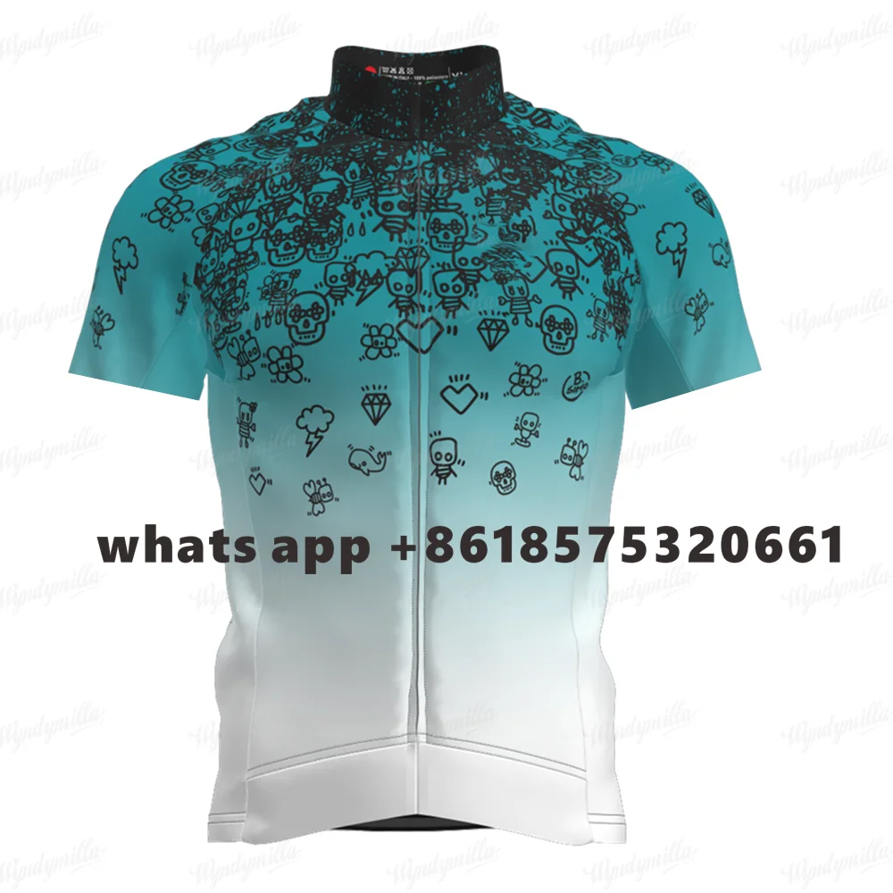 Slopline Men Racing Shirt Summer Breathable Short Sleeve Cycling Jersey Ciclismo Road MTB Bike Sports Cycling Quick Dry Tops