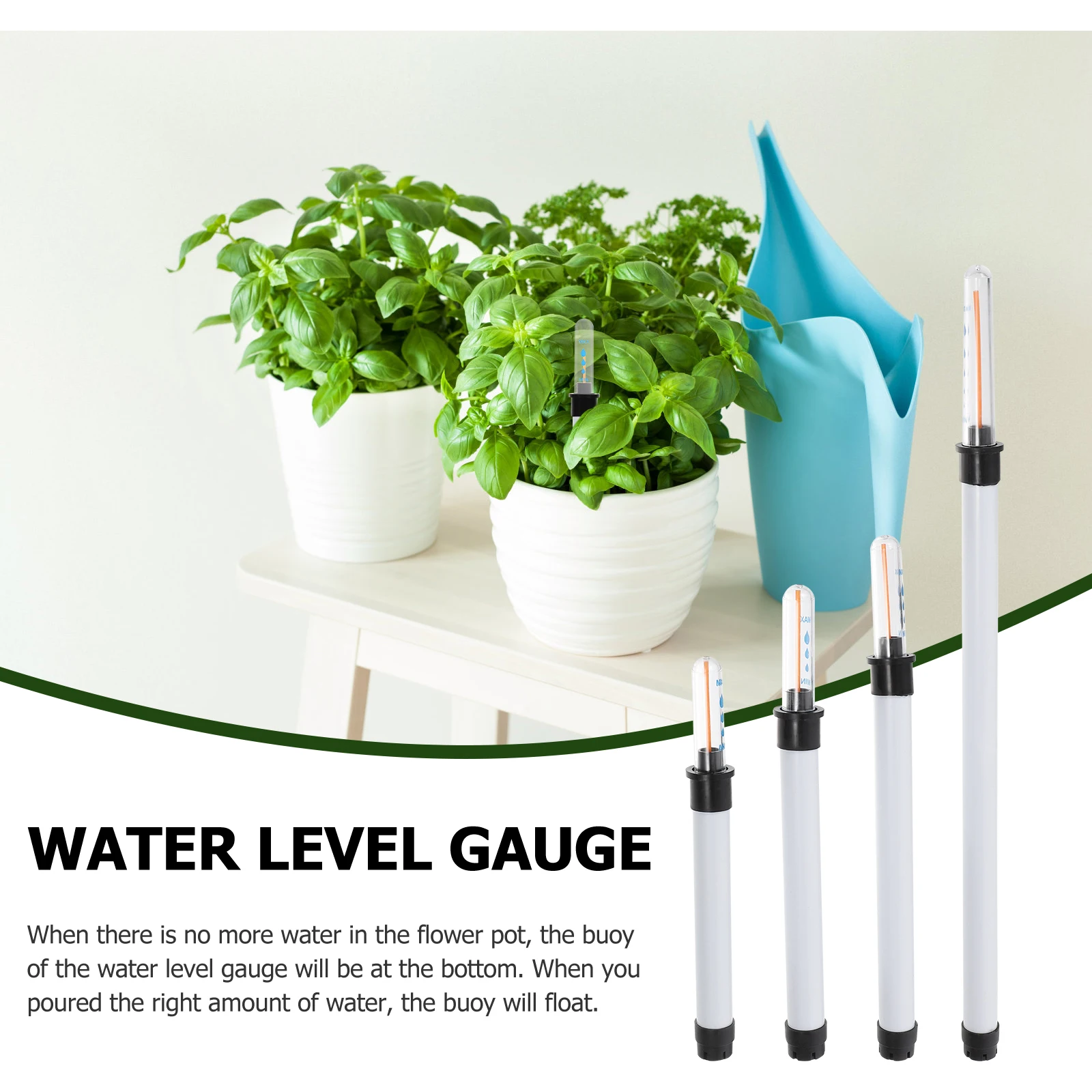 

4 Pcs Float Water Level Gauge Monitor Hydroponics Stick Indicator Self Watering