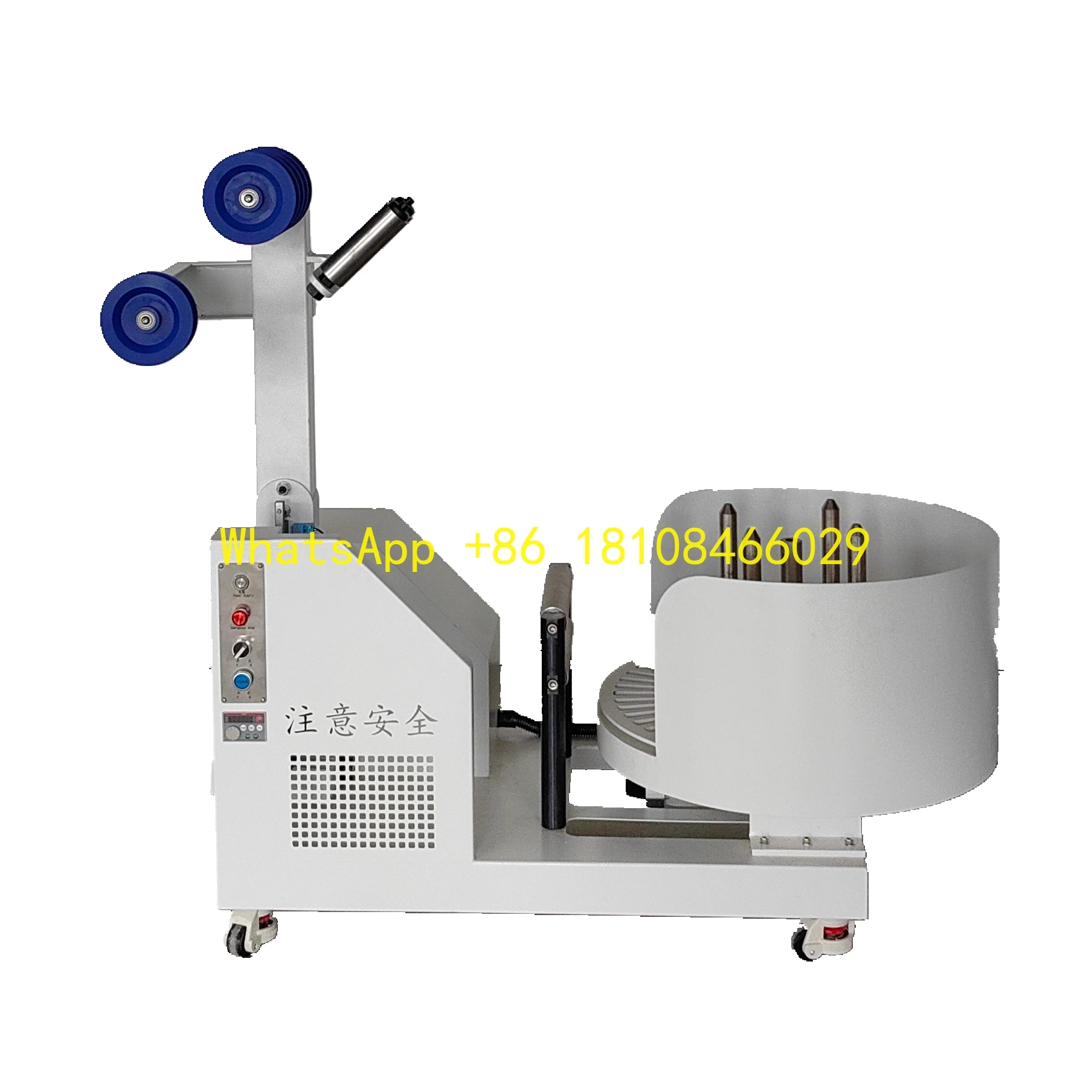 Maquinaria y equipo de bucle automático de tubos de alambre, alimentador de estante de alambre móvil, máquina de pago