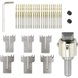 30 PCS Ring Drill Bit Set, 16-21 Mm Blades Wood Ring Drill Bit Wooden Ring Maker Steel Wood Bead Drill Bit