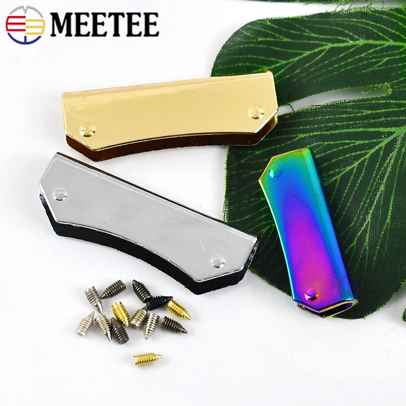 4/10 pz Meetee 35/47mm borsa in metallo protezione angolare fibbia borsa bordo Clip fasciatura chiusura vite accessori decorazione Hardware