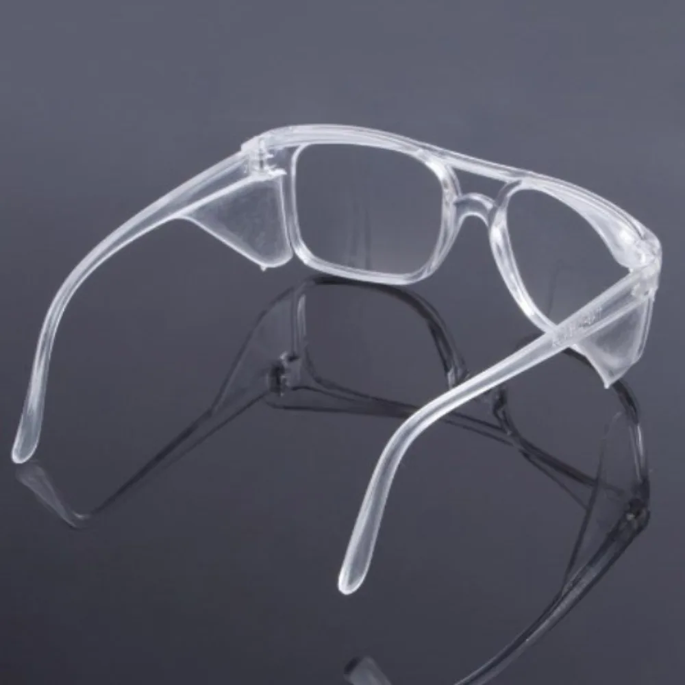 PC Material Safety Goggles New Transparent Plain Glass Spectacles Eye Protective