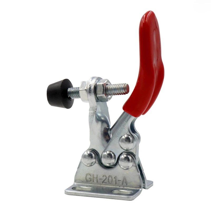 

10Pcs Toggle Clamp,27KG Holding Capacity, Quick Release Horizontal Clamps w/Antislip Rubber Pressure Tip